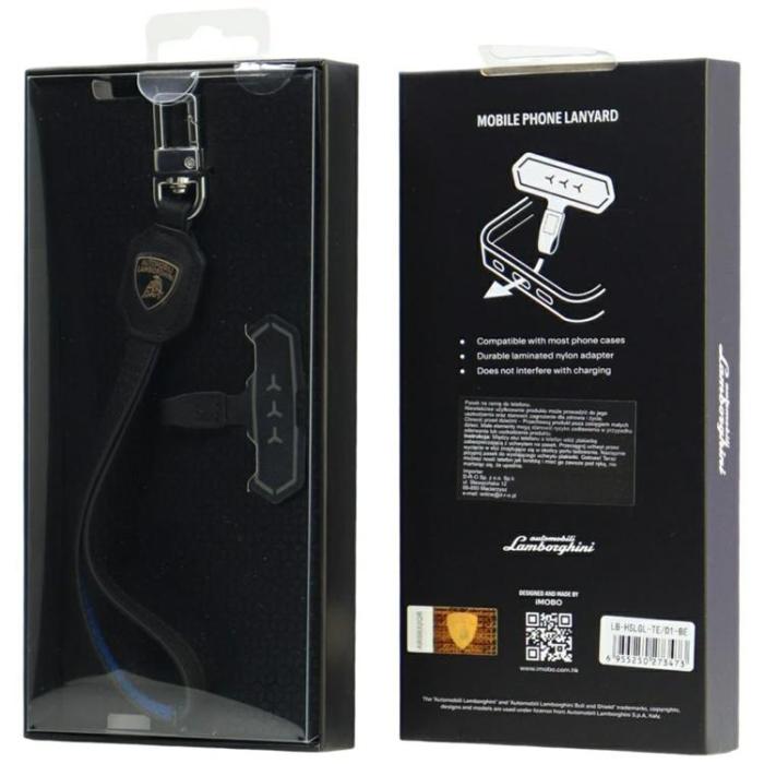 Audi - Lamborghini Universal Mobilrem Äkta Läder Handrem D1 - Blå