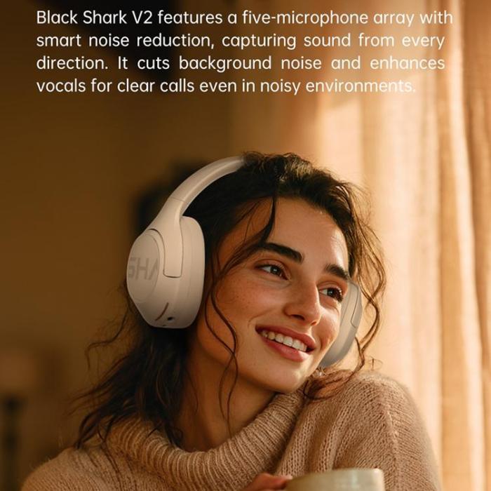 BLACK SHARK - BLACK SHARK Over-Ear Trådlösa Hörlurar Bluetooth ANC V2