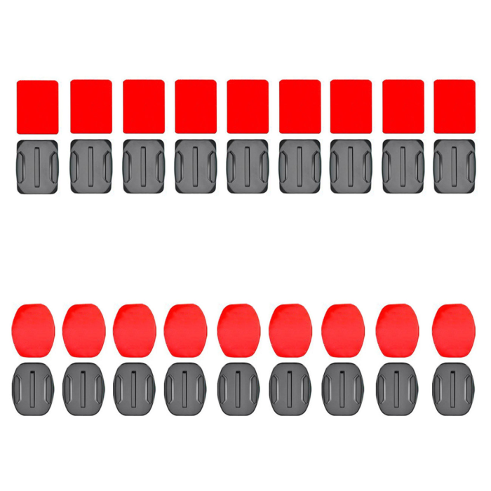 OEM - [9-Pieces] Flat and Rounded Monteringsbaser med 3M Tapes för GoPro