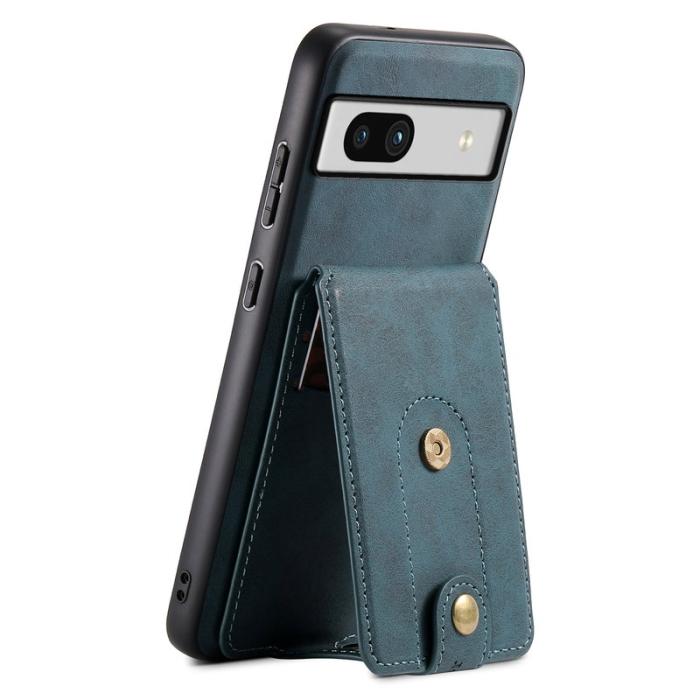DENIOR - DENIOR D14 Google Pixel 7a Magnetfodral 2 i 1 PU+PC+TPU Blå