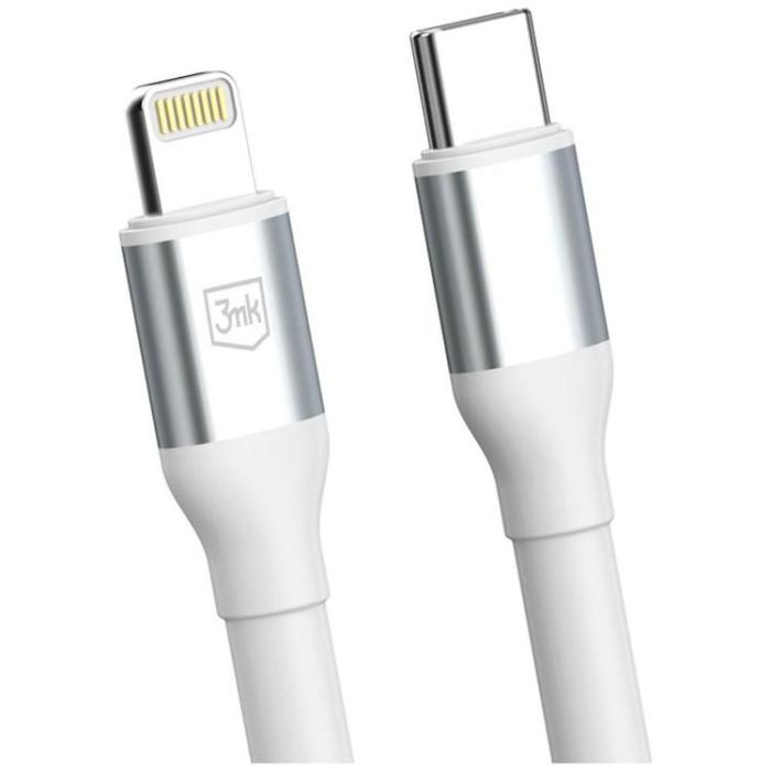 3MK - 3MK USB-C till Lightning 27W Kabel 9V/3A 3m N-SERIES Hyper - Vit