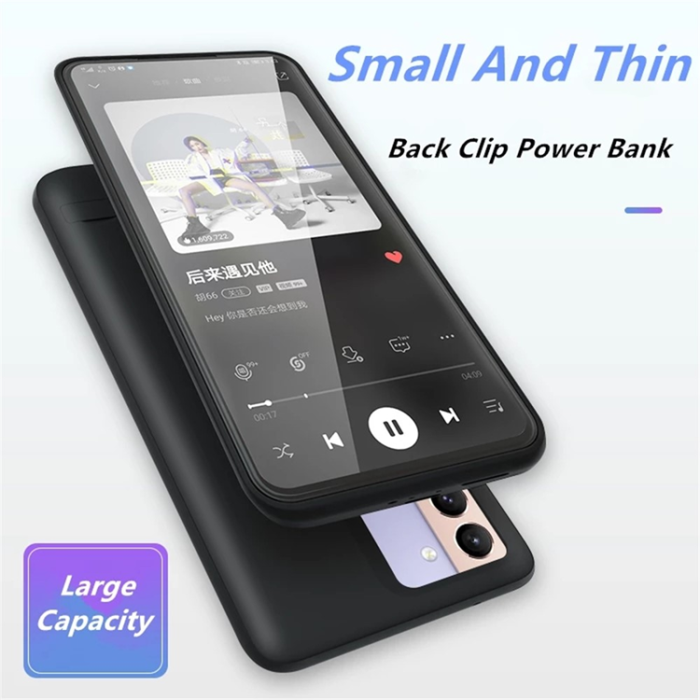 A-One Brand - Galaxy S22 5G Batteriskal Kickstand 4800mAh - Svart