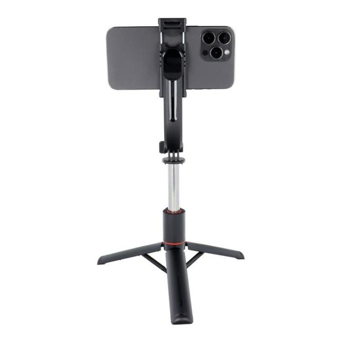 OEM - Combo Selfiestick med Tripod och fjärrkontroll Bluetooth SSTR-13 - Svart