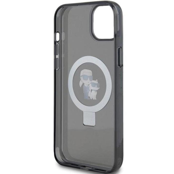 KARL LAGERFELD - KARL LAGERFELD iPhone 15/14/13 Mobilskal MagSafe Ringställ - Svart