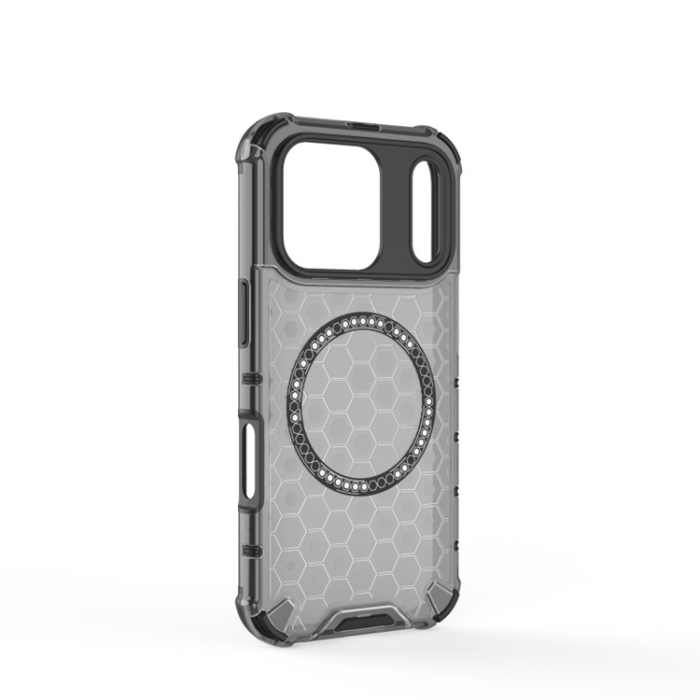 WANLONFENG - WANLONFENG iPhone 17 Pro Mobilskal Magsafe med Härdat Glas