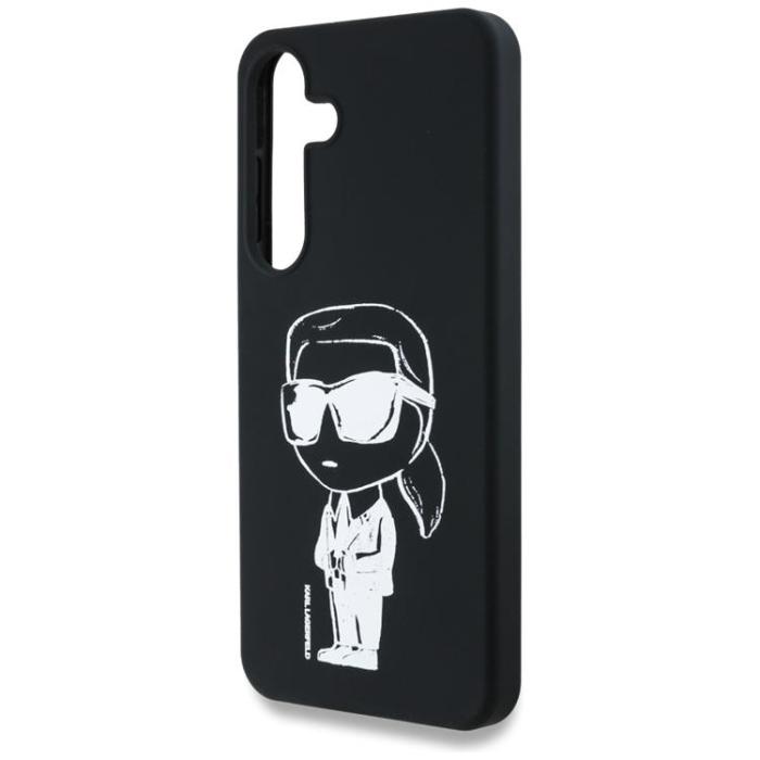 KARL LAGERFELD - Karl Lagerfeld Galaxy S25 Mobilskal MagSafe Silikon Graffiti Ikonik - Svart
