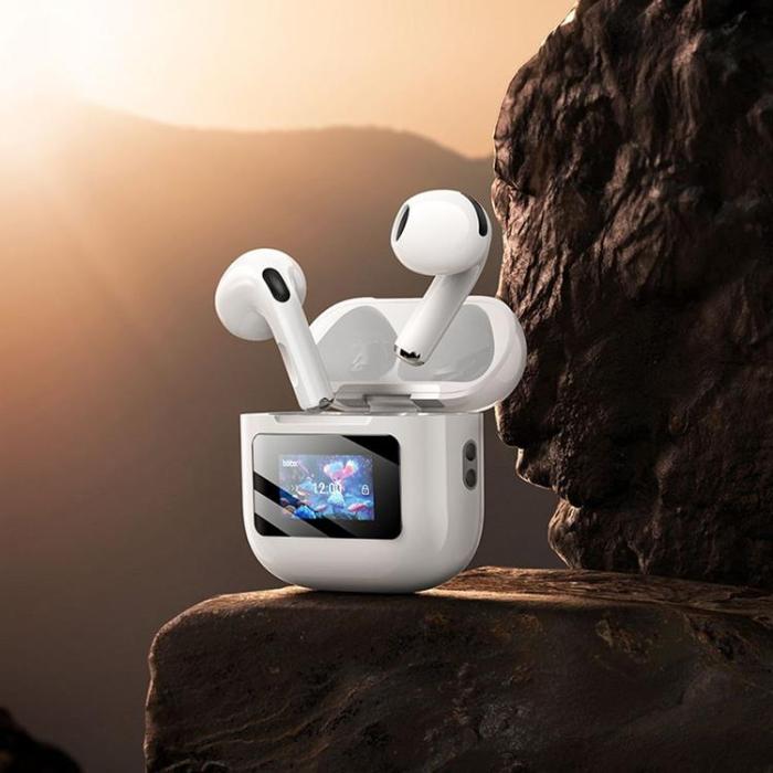 Hoco - Hoco TWS In-Ear Hörlurar Bluetooth Med Pekskärm EW73 - Vit