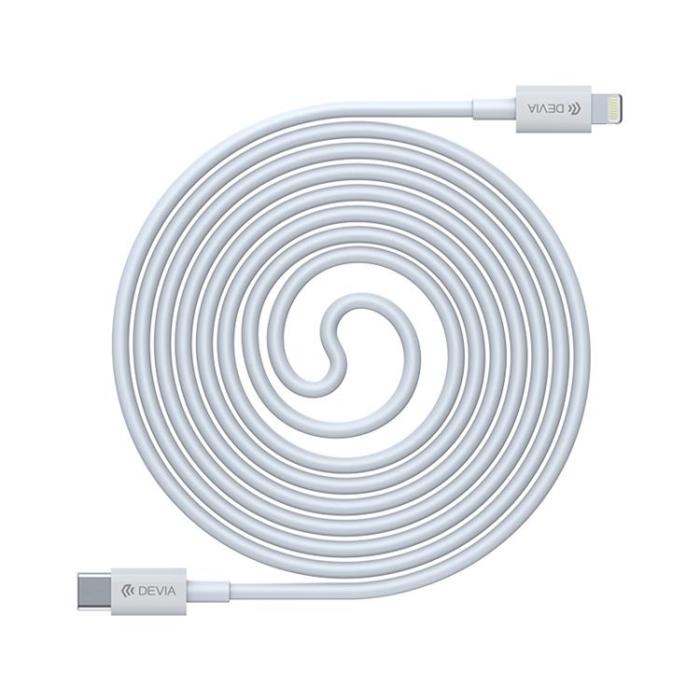 Devia - Devia USB-C/Lightning 20W 1m Kabel 3A Smart EC146 PD - Vit
