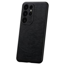 SULADA - SULADA Magnetic Series Mobilskal till Galaxy S24 Ultra L&auml;der Svart