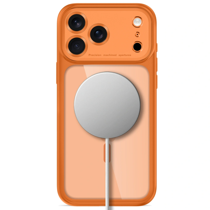 Tech-Protect - Tech-Protect Mobilskal För iPhone 18 Pro Magsafe Magpeak - Cosmic Orange/Clear