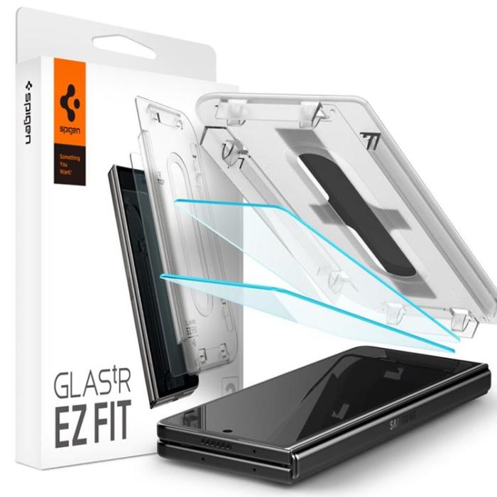 UTGATT - Spigen Galaxy Z Fold 5 Härdat Glas Skärmskydd EZ Fit