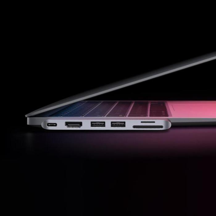 Ugreen - Ugreen HUB CM380 2xUSB C - HDMI/2xUSB 3.0/SD TF/USB C PD - Grå