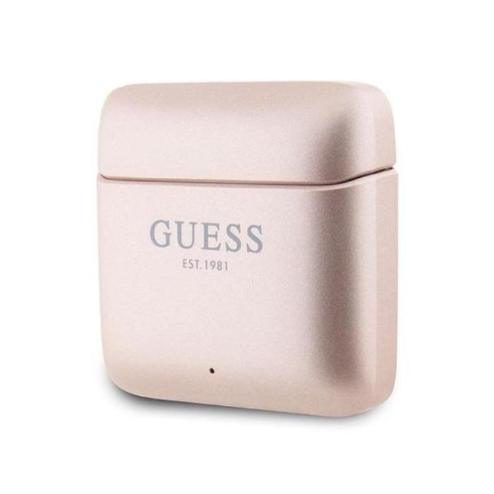 Guess - Guess TWS Bluetooth In-Ear Hörlurar + Dock Printed Logo - Rosa Guld