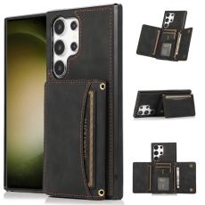 OEM - Pl&aring;nboksfodral f&ouml;r Samsung Galaxy S26 Ultra Tri-Fold Kickstand - Svart