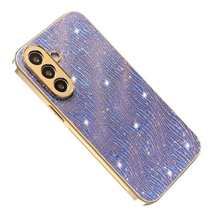OEM - Mobilskal för Samsung Galaxy S26 Plus Elektropolerad PU + TPU - Lila