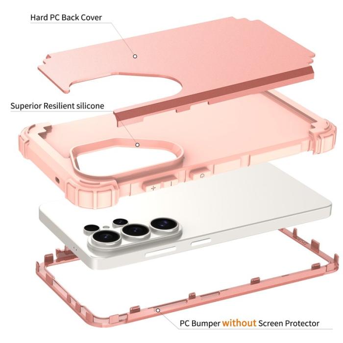 OEM - Mobilskal för Samsung Galaxy S26 Ultra Stöttålig PC + TPU - Roséguld