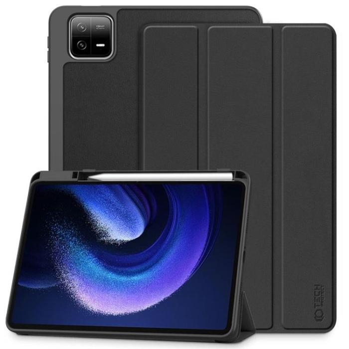 Tech-Protect - Tech-Protect Xiaomi Pad 6/6 Pro Fodral med plats för pennna - Svart