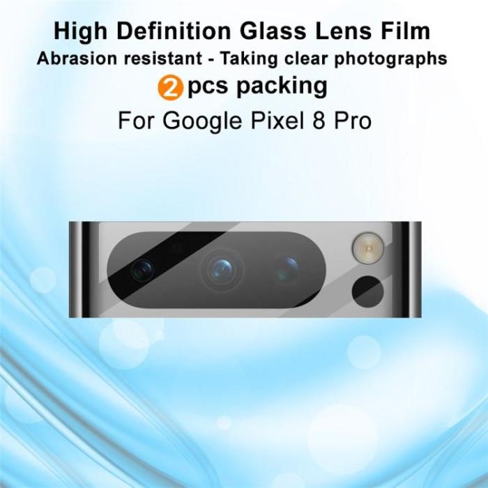 OEM - [1-PACK] Google Pixel 8 Pro Kameralinsskydd i Härdat Glas - Clear