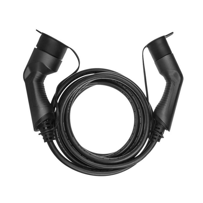 UTGATT1 - GREENCELL Laddkabel Elbil EV09 Typ2 5m 7.2kW 32A 1-FAS Svart IP55 - Svart