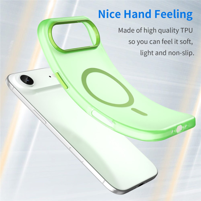 A-One Brand - iPhone 17 Air Mobilskal MagSafe Slim Matte Translucent - Grön