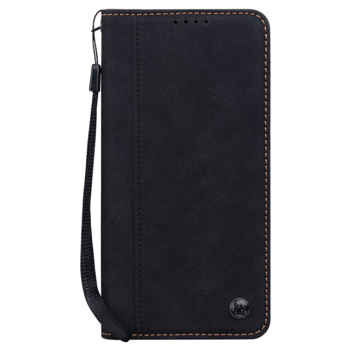 A-One Brand - iPhone Air Plånboksfodral med Rem Lines Pattern - Svart