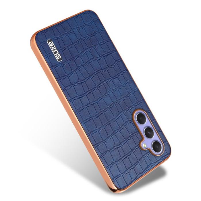 AZNS - AZNS Samsung Galaxy S23 FE Fodral KonstLäder - Blå