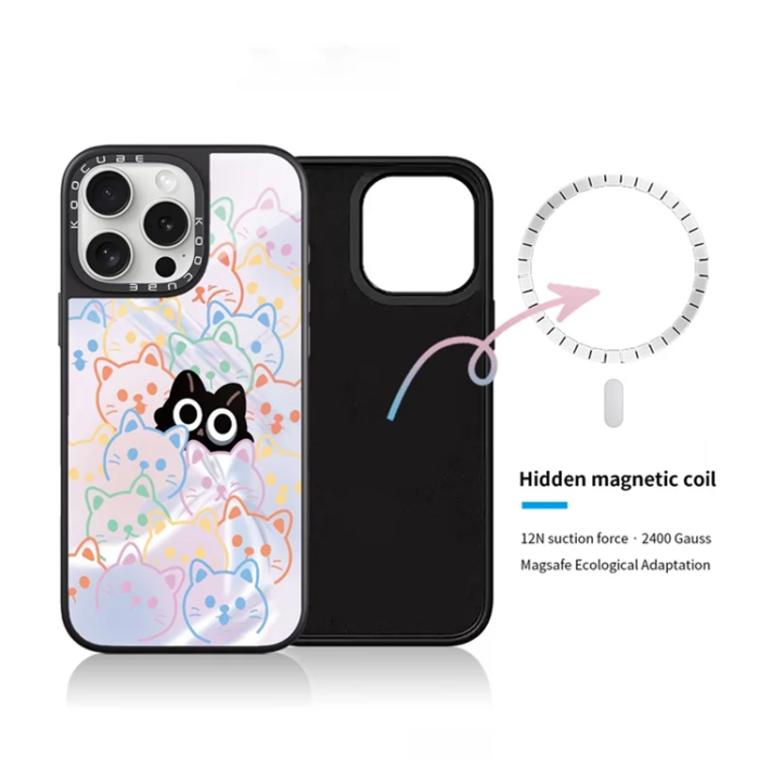 A-One Brand - iPhone 14 Pro Max Mobilskal MagSafe Aluminium Silikon