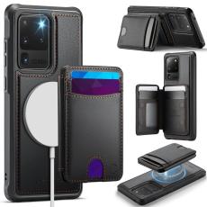 OEM - JEEHOOD Samsung Galaxy S20 Ultra Fodral Konstl&auml;der - Svart