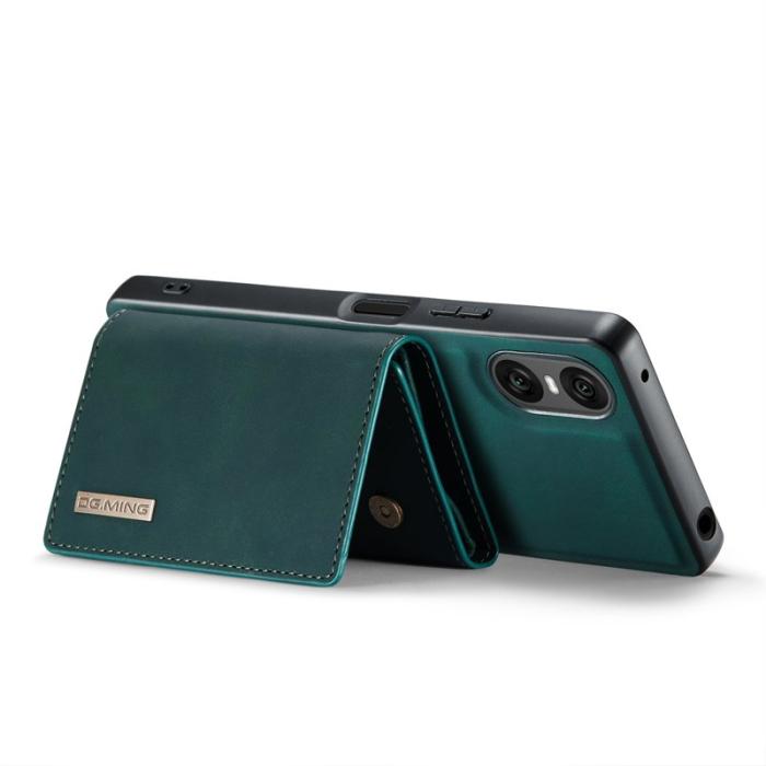 DG.MING - DG.MING Sony Xperia 10 VI Kickstand Konstläder Plånboksfodral Grön