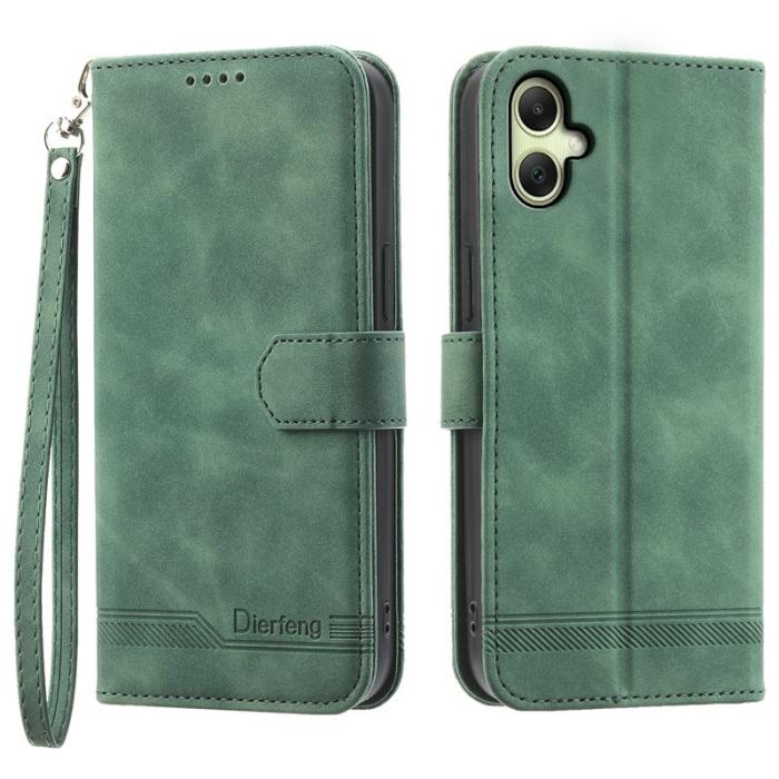 DIERFENG - DIERFENG DF-03 Plånboksfodral för Samsung Galaxy A06 4G Konstläder - Grön