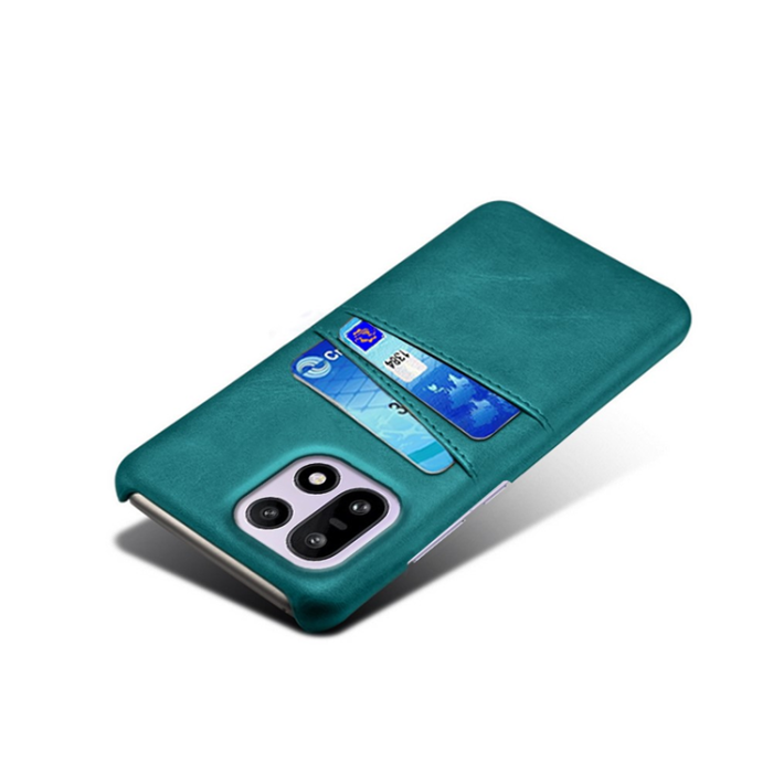 A-One Brand - OnePlus 15 5G Mobilskal Korthållare Dual PU Läder - Grön