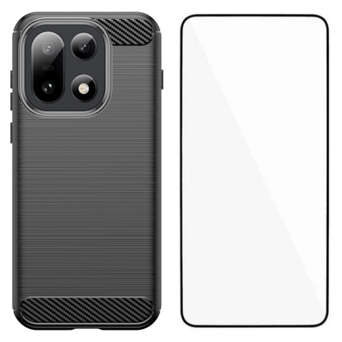 WANLONFENG - WANLONFENG OnePlus 15 Mobilskal Hole med Härdat Glas