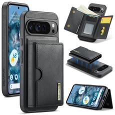 DG.MING - DG.MING M6 Series Konstl&auml;der Pl&aring;nboksfodral f&ouml;r Google Pixel 9 Pro - Svart