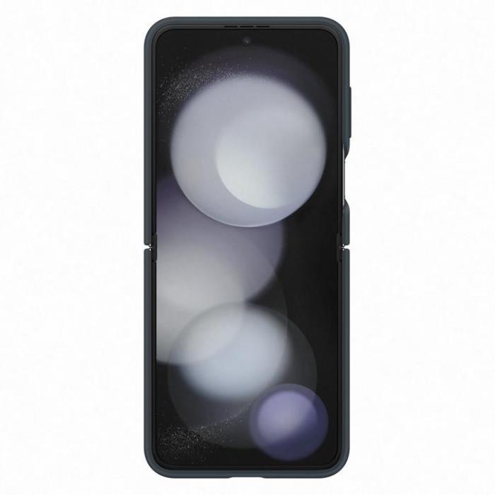 Samsung - Samsung Galaxy Z Flip 5 Mobilskal Silikon med Hållare - Blå