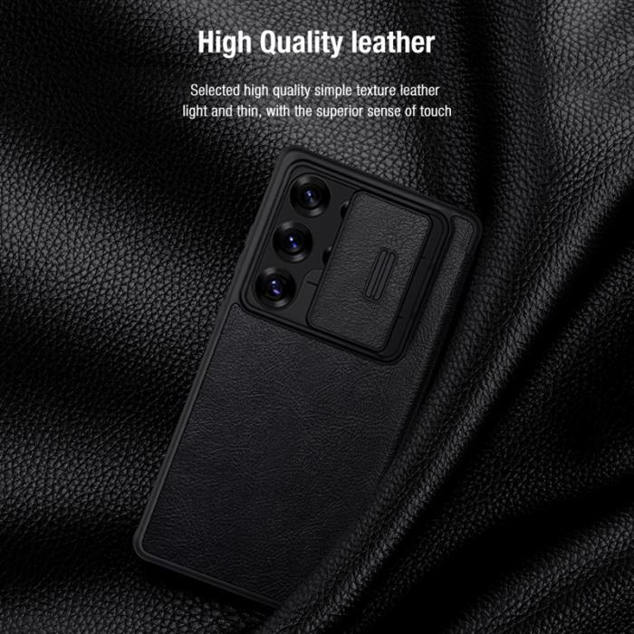 Nillkin - NILLKIN Qin Pro Series Mobilskal till Samsung Galaxy S25 Ultra - Svart