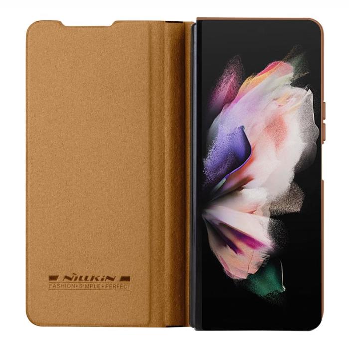 Nillkin - NILLKIN Qin Pro Series Samsung Galaxy Z Fold5 Fodral Brun