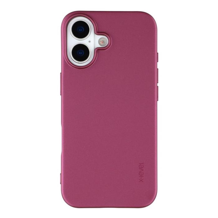 X-Level - X-LEVEL Guardian Series Mobilskal till iPhone 17 Soft TPU Vinröd