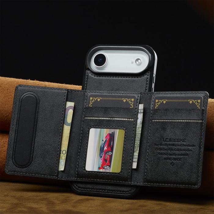 LC.imeeke - LC.IMEEKE L5 iPhone Air Fodral KonstLäder - Svart