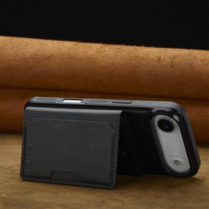 LC.imeeke - LC.IMEEKE L5 iPhone Air Fodral KonstLäder - Svart