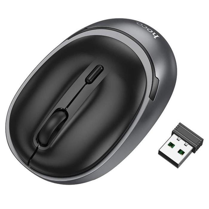 Hoco - Hoco Trådlös Datormus 2.4G 1600 DPI GM34 - Metallgrå