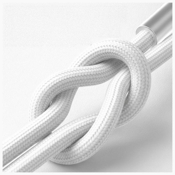 3MK - 3MK USB-A till USB-C 18W kabel 9V/2A 1m N-SERIES Hyper - Vit