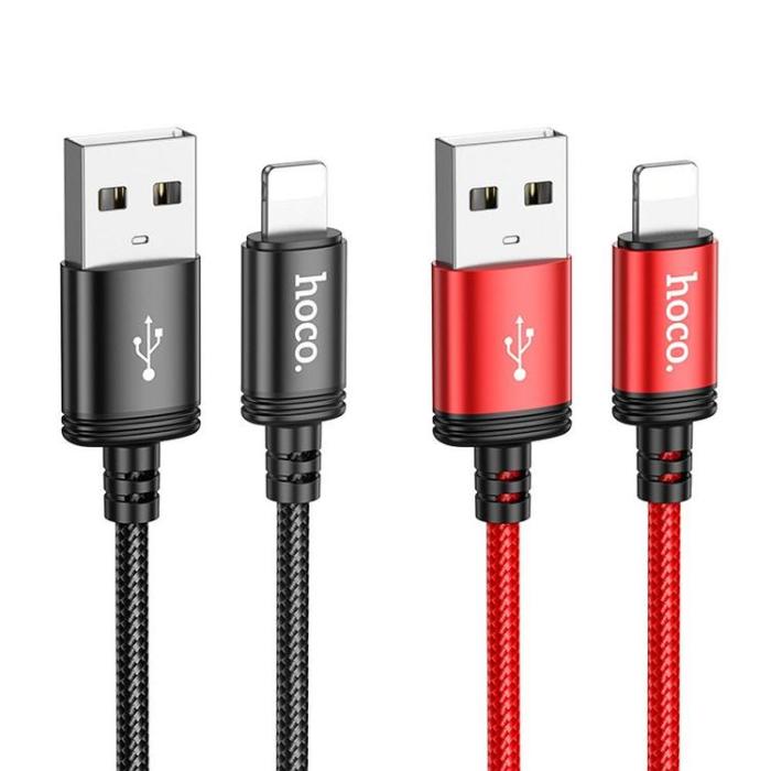 Hoco - Hoco USB-A till Lightning 1m 2.4A Kabel X89 - Svart