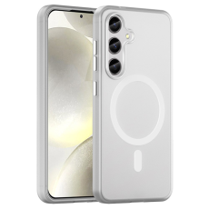 A-One Brand - Galaxy S25 Plus/S24 Plus Mobilskal MagSafe Frost - Vit