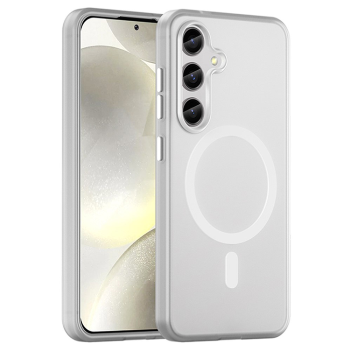 A-One Brand - Galaxy S25 Plus/S24 Plus Mobilskal MagSafe Frost - Vit