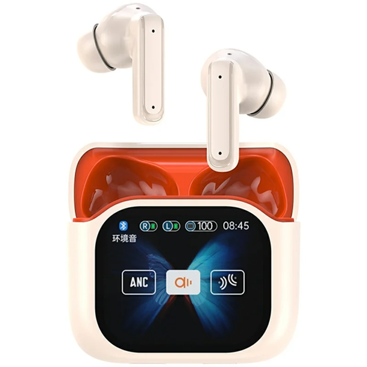 TWS Trådlösa Bluetooth-Hörlurar In-Ear BY16 5.4 Noise-Cancelling (Orange) | 505771 | AlltMobil