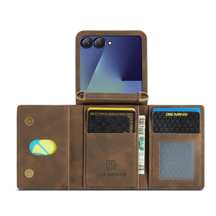 DG.MING - DG.MING Galaxy Z Flip 7 Mobilskal Detachable M2 - Kaffe