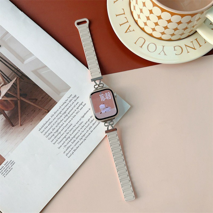 A-One Brand - Apple Watch 38/40/41/42mm Armband Magnetic Bowknot - Starlight