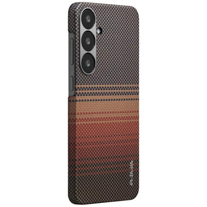 PITAKA - PITAKA Galaxy S25 Mobilskal MagSafe Moonrise Tactile Woven - Sunset