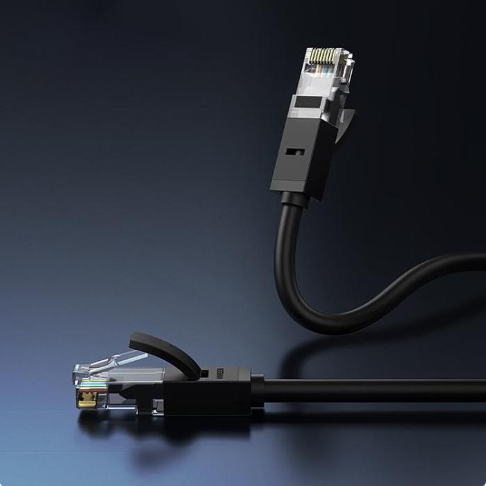 Ugreen - Ugreen Flat LAN Ethernet Cat 6 0.5m - Svart