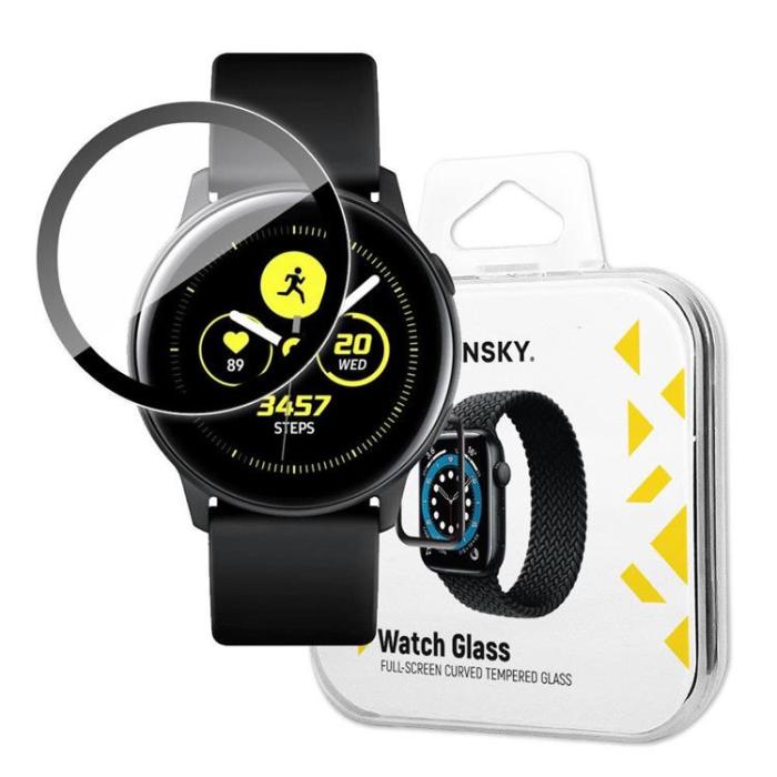 UTGATT1 - Wozinsky Galaxy Watch Active Härdat Glas Hybrid - Svart